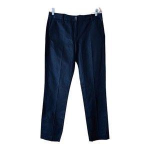 Lacoste Women's  Black Pants Devanlay Cotton  Size 6 x 38 Pockets New With Tags